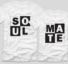 «tricouri de cupluri cu imprimeuri haioase 🤩 link către site în bio!» Tricouri Cu Mesaj Pentru Cupluri Soulmate Tricouri Cu Mesaje