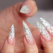 Young Nails Glitter Hologram Premium Beauty Ad White Glitter Nails Nail Jewels Nail Designs Glitter