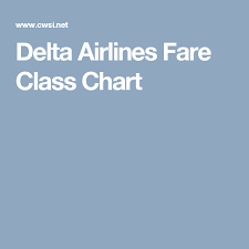 Delta Airlines Fare Class Chart Have Passport Will Travel