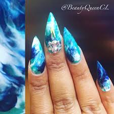 Black And Teal Stiletto Nails Marble Nails Stiletto Nails Swarovski Nails Bling Accent Nail China Glaze Opi Nail Designs Nail Polish Ac Stiletto Nails Trendy Nails Pink Nail Designs
