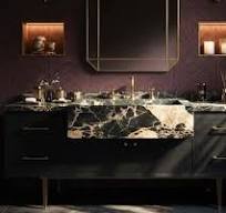 Picasso Marble Sink Vanity – Custom Stone Sink for Bathroom Vanity, Marble  Sink Top Console, Interior Design Stone Bathroom Sink M3F004