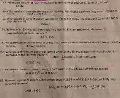 1 grams naoh = 0.025001806380511 mole using the molecular weight calculator and the molar mass of naoh. What Is The Molarity Of Naoh Solution If 250 Ml Of It Contains 1 Mg Of Naoh