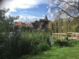 Blick Von Der Sterleyer Strasse Umgebung Hintergrund Kirchen