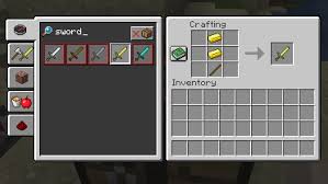 Want to know how to make a sword in minecraft? Taking Inventory Sword Minecraft