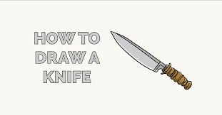 Now sketch some lines to represent drops of blood going towards the floor. How To Draw A Knife Really Easy Drawing Tutorial