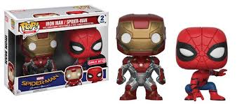 Spider Man Homecoming Iron Man And Spider Man 2 Pack Pop Set By Funko Target Exclusive Funko Pop Toys Funko Pop Spiderman Pop Figurine