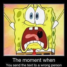 Image result for sending a text to the wrong person