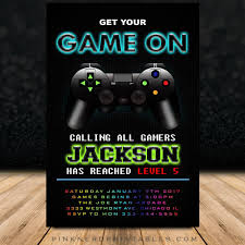 Descubre los 32 juegos para niños para xbox 360 como: Video Game Party Invitation Gaming Truck Invitation Pink Nerd Printables Fiesta Xbox Invitaciones De Cumpleanos Invitaciones