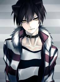 Anime Boy Black And Yellow Hair Pin En Boy