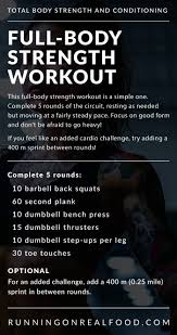 5 rounds full body strength workout