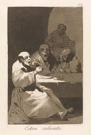 An old woman carrying figures on her back; Goya S Caprichos Ngv Goya Caprichos Francisco Goya Pinturas De Goya