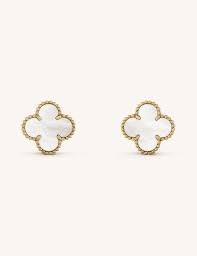 All items are authenticated through a rigorous process overseen by experts. Van Cleef Arpels Vintage Alhambra Gold And Mother Of Pearl Earrings Selfridges Com