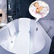 Open for breakfast and dinner dress code: Full Body Bath Pillow Non Slip Bath Bed Cushion Spa Bathtub Mattress Head Rest