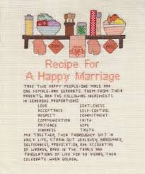 Cover model was stitched with 2 Happy Marriage Recipe Free Pdf Pat Mcpat Chart Key Cross Stitch Cross Stitch Pictures Cross Stitch Kitchen