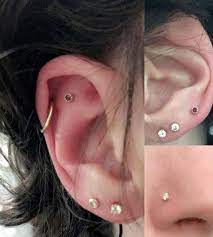 This Reddit Inspired Me I Went To Get A Flat And A High Lobe For My Little Deformed Ear My Nostril That I Got Pierced Last Year Piercing