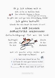 Geburtstag Vergessen Karte Humor 文字图案 Geburtstag