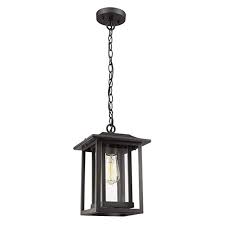 Amazon Com Outdoor Pendant Light Beionxii Large Exterior Hanging Lantern Matte Black With Clear Glas Outdoor Pendant Outdoor Pendant Lighting Hanging Lanterns