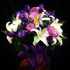 Purple flowers mean pride, dignity, and admiration. Lavender White And Purple Flower Bouquet In Moreno Valley Ca Garden Of Roses