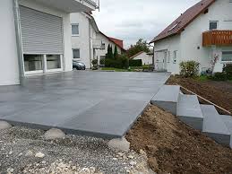 Betonaustrittstufe Vorgarten Terrasse Garten Terrasse Vorgarten Ideen