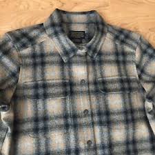 Details About Womens Pendleton Board Shirt Nwt Red Grey Ombre Shadow Plaid Wool Petite Medium