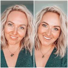 Brow tint before and after using Bronson