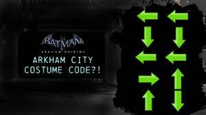 On the main menu screen (following the save file screen) press the following buttons: Misc Batman Arkham Origins Arkham City Costume Code Youtube
