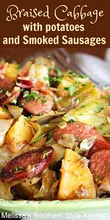 With just a few simple ingredients you can these whole30 chicken and apple sausages couldn't be easier to make. Braised Cabbage With Potatoes And Smoked Sausages Melissassouthernstylekitchen Com