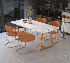 Oe Fashion Light Luxury Marble Dining Table Set Modern Leather Dining Chair View Marble Dining Table Set Oe Fashion Product Details From Foshan Oe Fashion F Leather Dining Chairs Modern Marble Dining Marble Dining