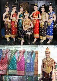 Laotian Traditional Clothing From Laos And Thailand Traditional Outfits Laos Clothing Asian Outfits