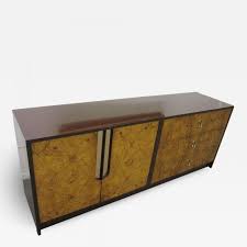 9.75 h x 75 l x 22.25 w. Milo Baughman Gorgeous Milo Baughman Burled Wood Credenza Mid Century Modern