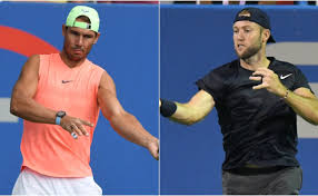 Rafael nadal, of spain, returns a shot against jack sock during a match in the citi open tennis tournament, wednesday, aug. Ozqhwpuw0o2o8m