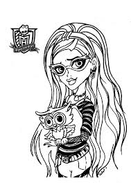 These alphabet coloring sheets will help little ones identify uppercase and lowercase versions of each letter. Drawing Monster High 24889 Animation Movies Printable Coloring Pages