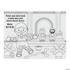 Worksheets, when used alongside your bible lessons, can be a great way to explain or review key concepts you want children to learn. Peter John Heal The Lame Man Fold Up Activity Sheets Oriental Trading