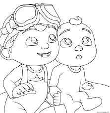 Free printable cocomelon coloring pages, cocomelon is an american youtube channel and streaming media show acquired by the british company moonbug entertainment and maintained by the american company treasure studio. Cocomelon Jay And Tom Tom Coloring Pages Printable