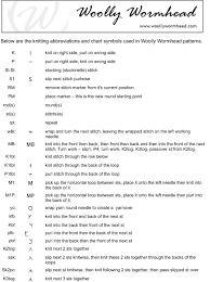 New to knitting or need a quick reminder of a knitting term? Knitting Chart Symbols Key Knitting Charts Knitting Abbreviations Knitting Terms