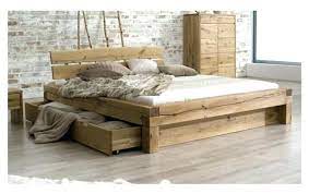 Lit plateforme bois massif pas cher gris 160×200. Epingle Sur Lits