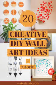 They are the perfect place to be creative and express your style. 20 Creative Diy Wall Art Ideas To Beautify Your Room Materialsix Com In 2021 Diy Wall Art Wall Art Diy Easy Diy Wall Art Decor