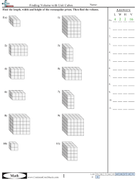 Grade 5 curriculum focal points (nctm). Volume Worksheets Free Distance Learning Worksheets And More Commoncoresheets