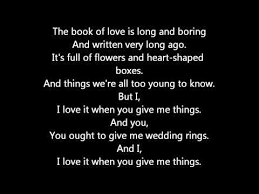 Peter Gabriel Book Of Love With Lyrics Peter Gabriel Dream Marriage Lyrics