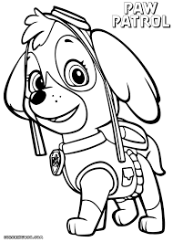 Free paw patrol coloring pages are based on nickelodeon's original production. Paw Patrol Coloring Pages Skye Coloring Home