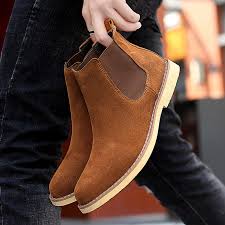 For a comfortable design that doesn't compromise on style, scroll leather chelsea boots to complement your both casual and smarter looks. Fashion Outdoor Chelsea Boots Men Suede Leather Luxury Men Ankle Boots Original Men Shorts Casual Shoes British Style Winter Basic Boots Aliexpress