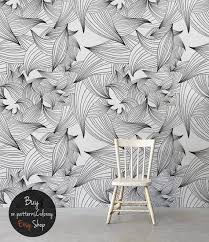 Black And White Leaf Peel And Stick Wallpaper Pin On Wall