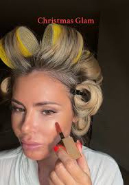 Christmassy Make up with a red lip is always a winner! Products ♥️ The eye  cream & the moisturiser @SKIN ROCKS Primer @MaybellineUK Foundation @Makeup  By Mario Colour corrector & loose powder easy ...