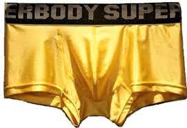 Amazon.co.jp: メンズ ボクサー パンツ ブリーフ シルキー 絹のような光沢 シャイニー ナイロン お洒落インナー ローライズ 下着  (XL, ゴールド) : ファッション