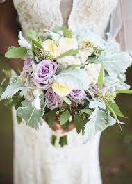 Pastel Wedding Bouquet Purple Yellow Bouquet With Roses Peonies And Greenery The Yellow Wedding Flowers Purple Wedding Flowers Purple Wedding Decorations