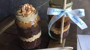 Chocolate Salted Caramel Cupcakes In A Jar Recipe Salted Caramel Cupcakes Cupcake In A Jar Chocolate Salted Caramel Cupcakes