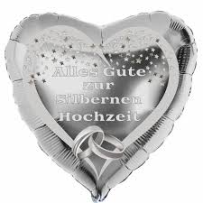 Check spelling or type a new query. Silberner Herzfolienballon Alles Gute Zur Silbernen Hochzeit Folienballon Ohne Ballongas
