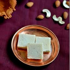Badam milk is a delicious indian drink made by blending almonds with milk and is gently flavored with cardamom and saffron. Badam Cashew Burfi Recipe Easy Diwali Sweets Recipes Chitra S Food Book