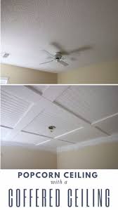 Diy Coffered Ceiling Home Ceiling Ceiling Remodel Home Renovation