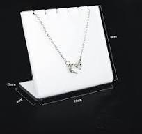 Amazon.com: esowemsn 2pcs White Acrylic Jewelry Display ...